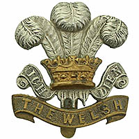 Welsh Regiment cap badge